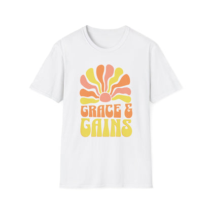 Grace & Gains Faith-Based Fitness T-Shirt