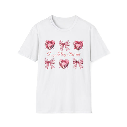 Pray Slay Repeat Faith-Based Fitness T-Shirt