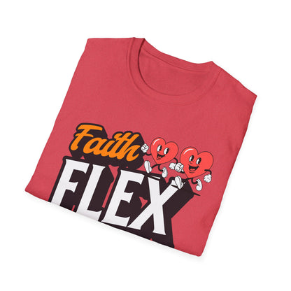 Couples Fitness Running T-Shirt - Faith Flex Forever Unisex Softstyle