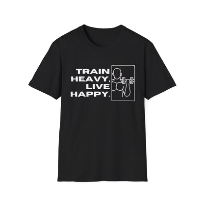 Train Heavy Live Happy Gym T-shirt