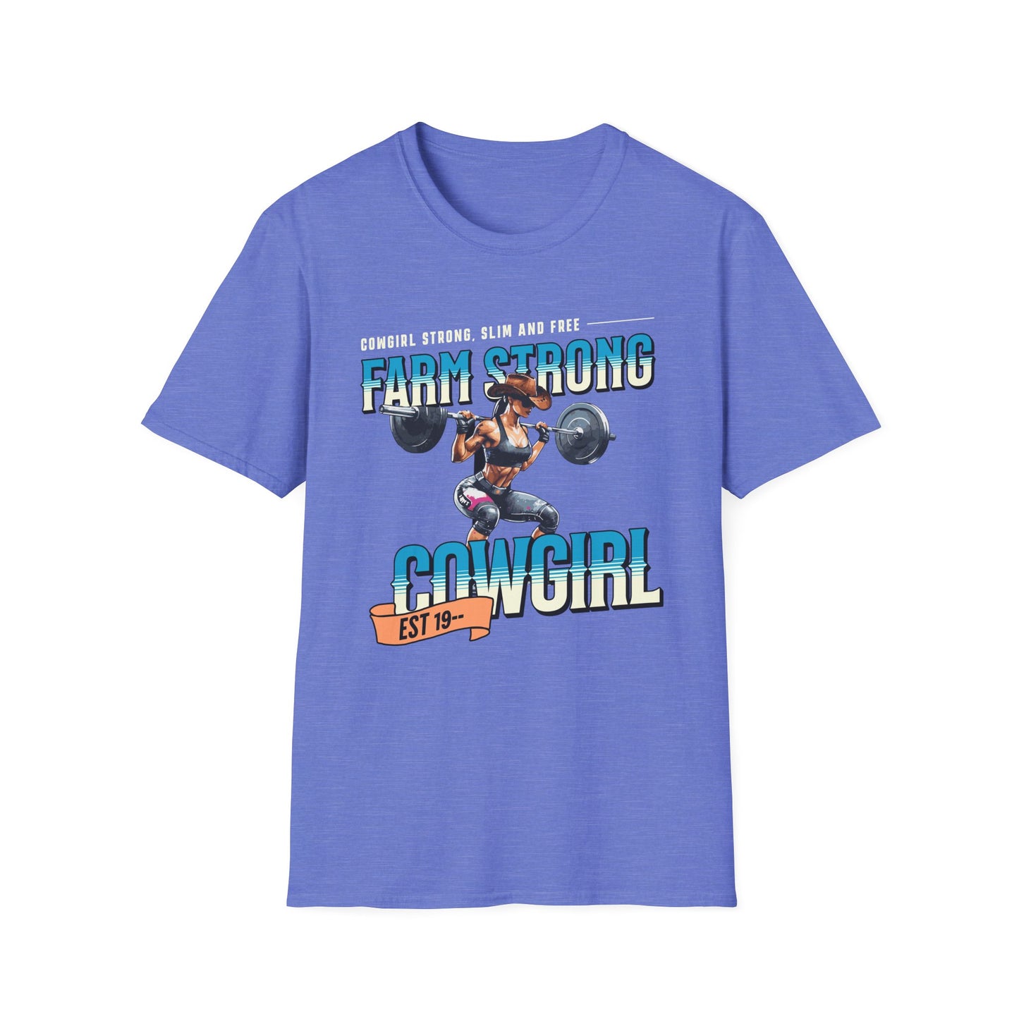 Farm-strong Cowgirl Powerlifting T-Shirt