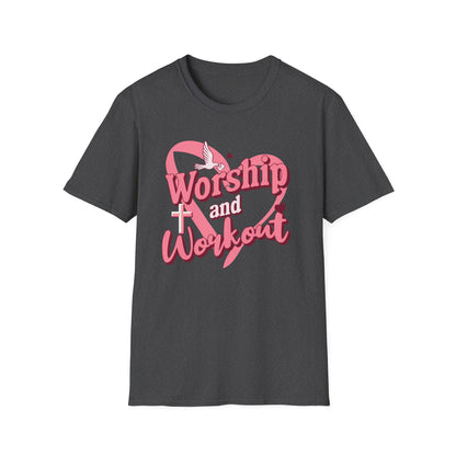 Workout & Worship - Faith-Based Fitness T-Shirt 2