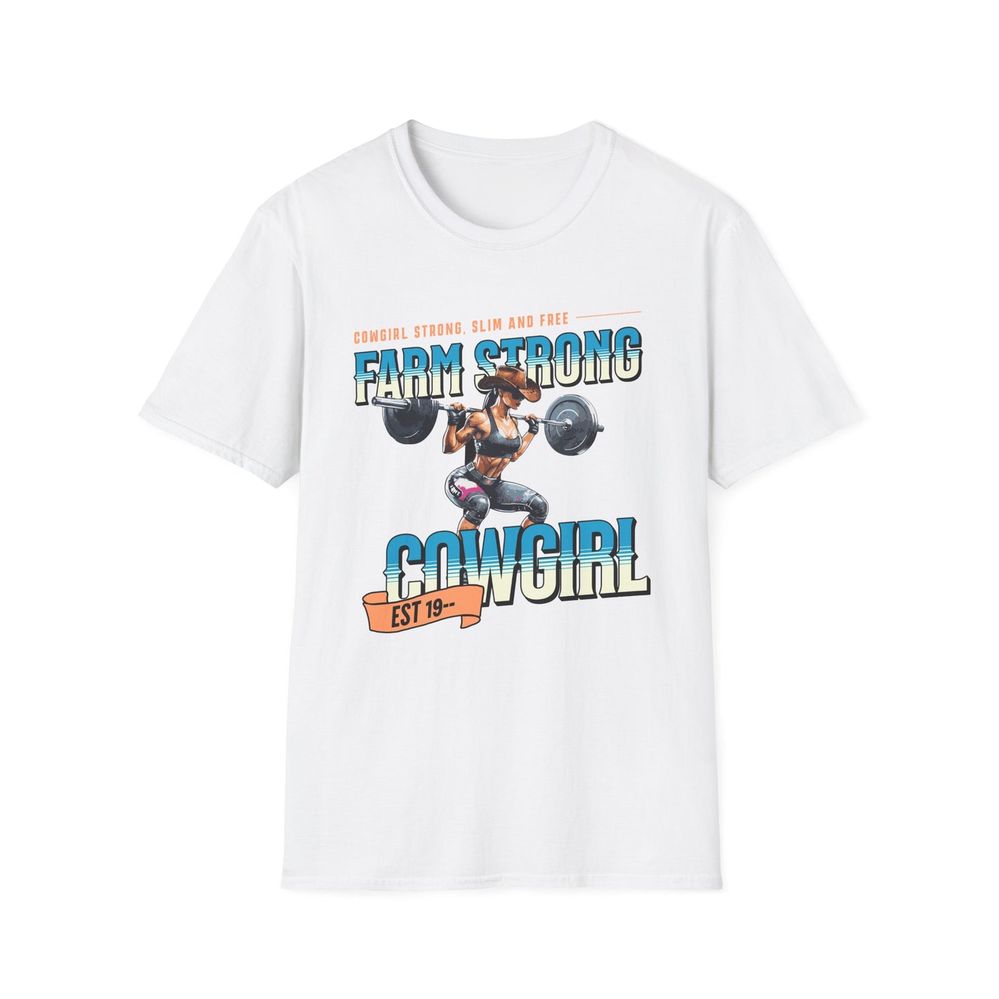 Farm-strong Cowgirl Powerlifting T-Shirt