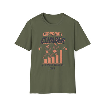 Fit-over 40 Corporate Climber Running Club T-Shirt Design
