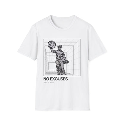 No Excuses Just Results Gym T-shirt