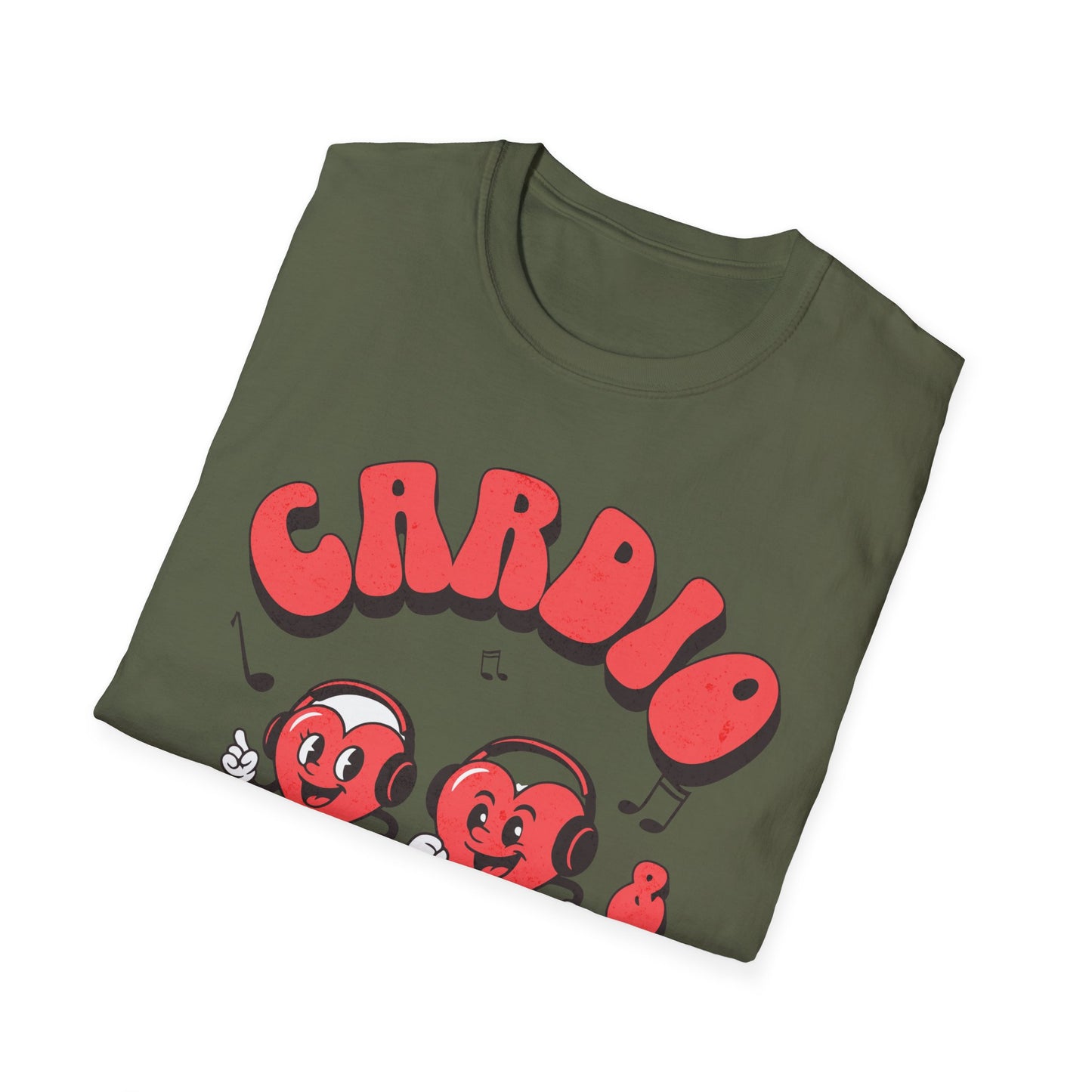 Fitness Running Cardio Karaoke Unisex T-Shirt Fit-over 40 Couples