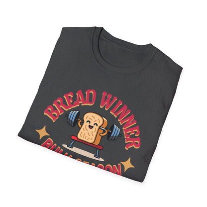 Powerlifting Humour Bread Winner Unisex T-Shirt - Genz Millenial Fitness Apparel