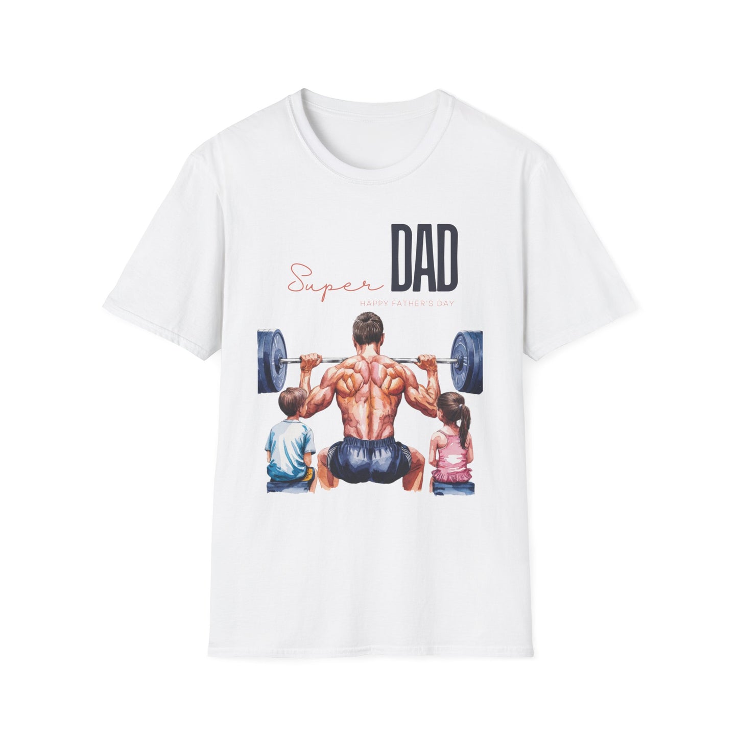 Super Dad Happy Father's Day Gym T-shirt
