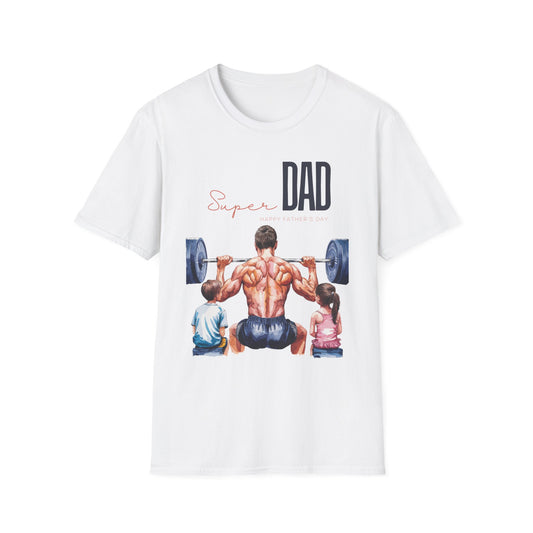 Super Dad Happy Father's Day Gym T-shirt