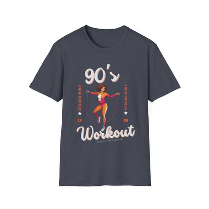 90's Workout Strong Mind Strong Body Gym T-shirt