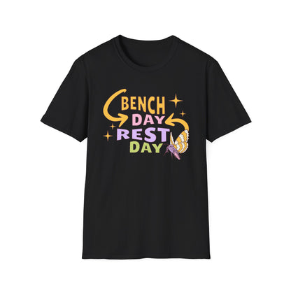 Powerlifting Bench Day Rest Day Genz Millenial Fitness T-Shirt
