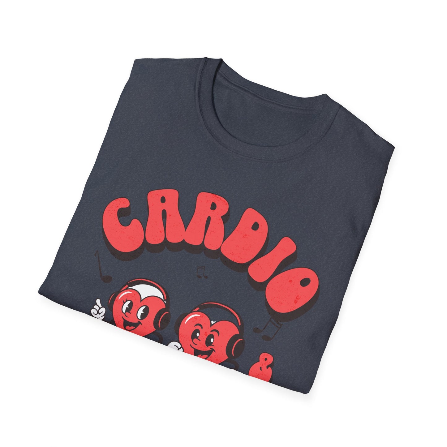 Fitness Running Cardio Karaoke Unisex T-Shirt Fit-over 40 Couples