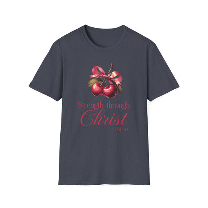 Christian Fitness T-Shirt Strength Through Christ