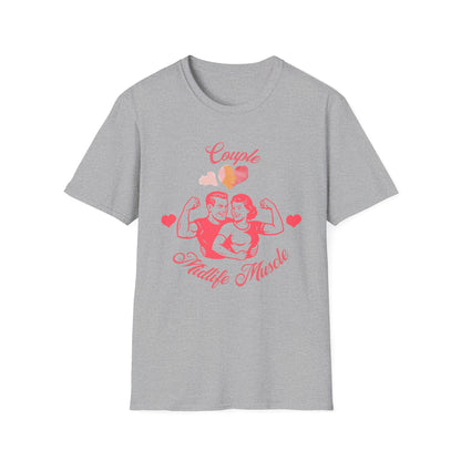 Fit Over 40 Muscle Couple Midlife Softstyle T-Shirt