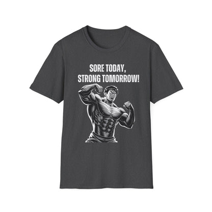 Sore Today Strong Tomorrow Gym Black & White T-Shirt