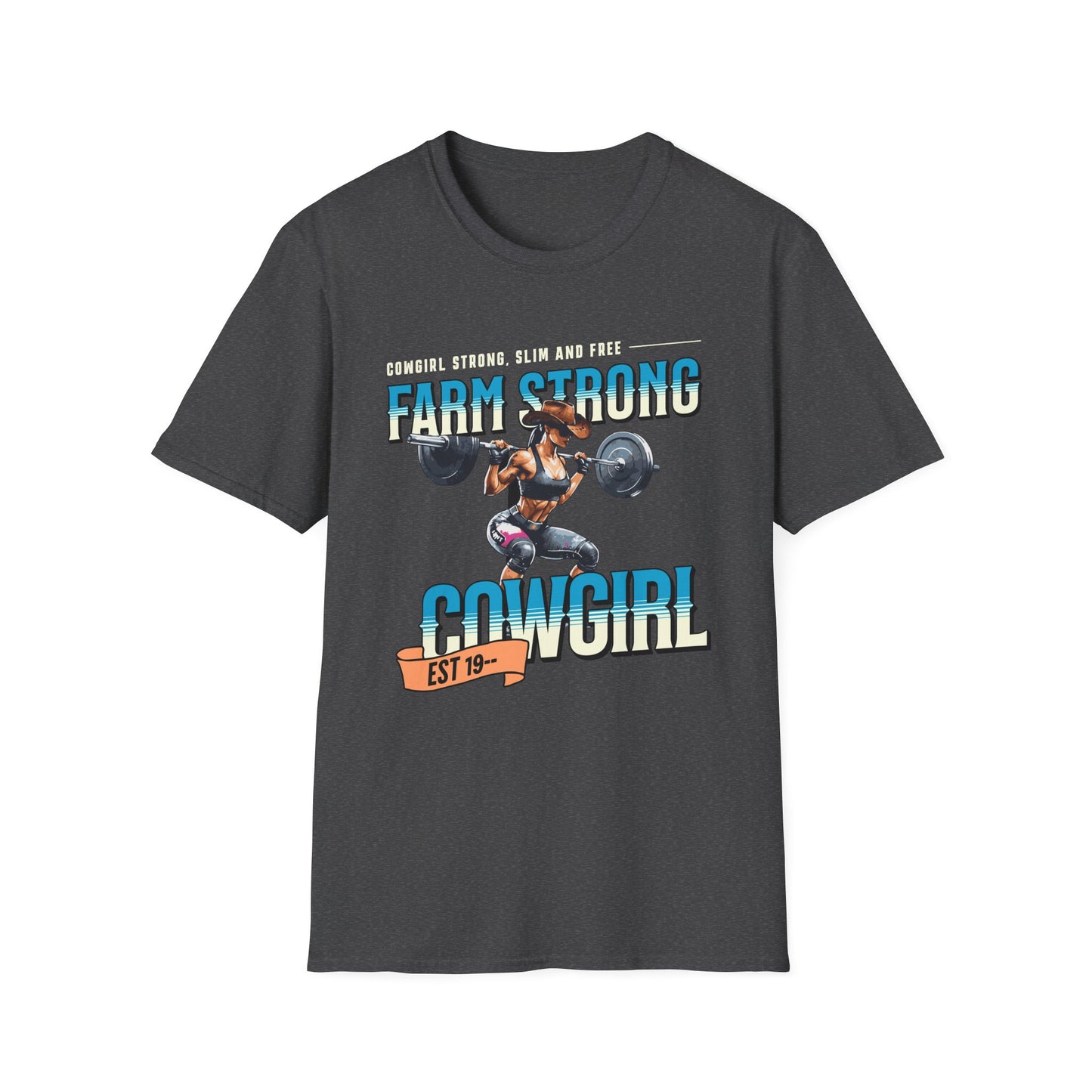 Farm-strong Cowgirl Powerlifting T-Shirt