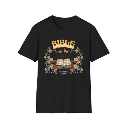 Faith-Based Fitness T-Shirt - Bible & Barbell Gains