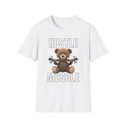Hustle Muscle Bear Gym T-shirt