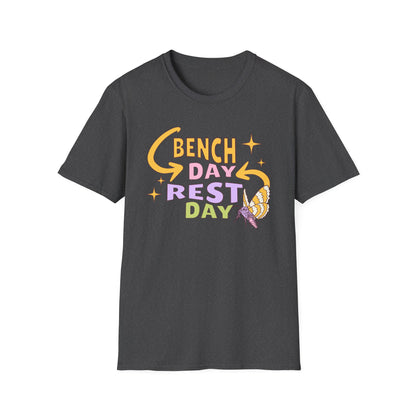 Powerlifting Bench Day Rest Day Genz Millenial Fitness T-Shirt