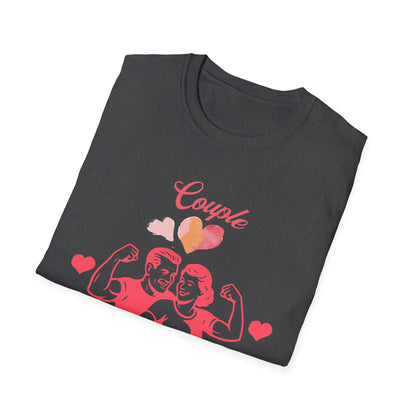 Fit Over 40 Muscle Couple Midlife Softstyle T-Shirt