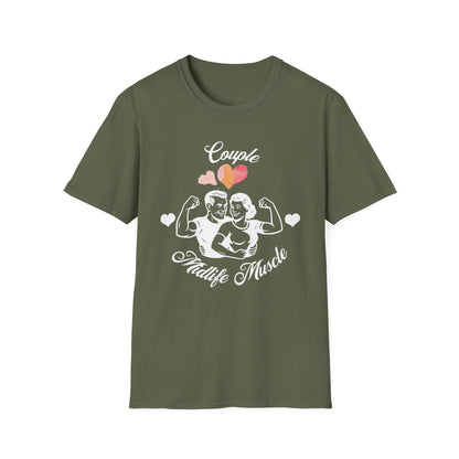 Fit Over 40 Muscle Couple Midlife Softstyle T-Shirt