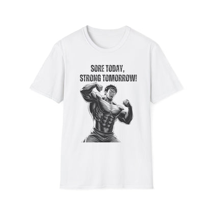 Sore Today Strong Tomorrow Gym Black & White T-Shirt