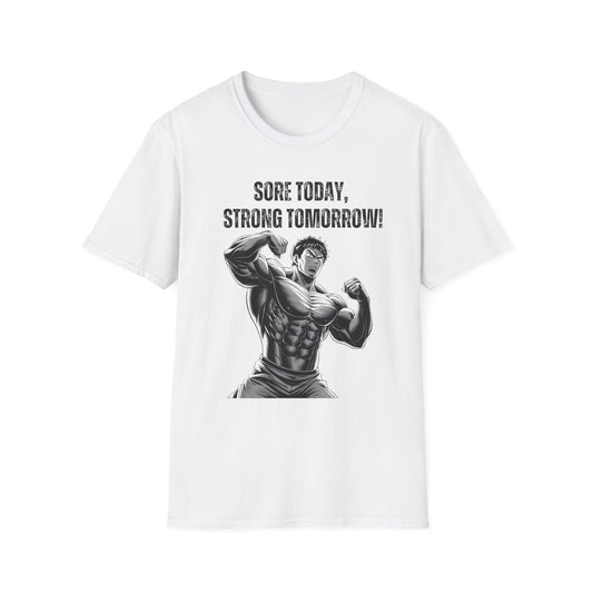 Sore Today Strong Tomorrow Gym Black & White T-Shirt