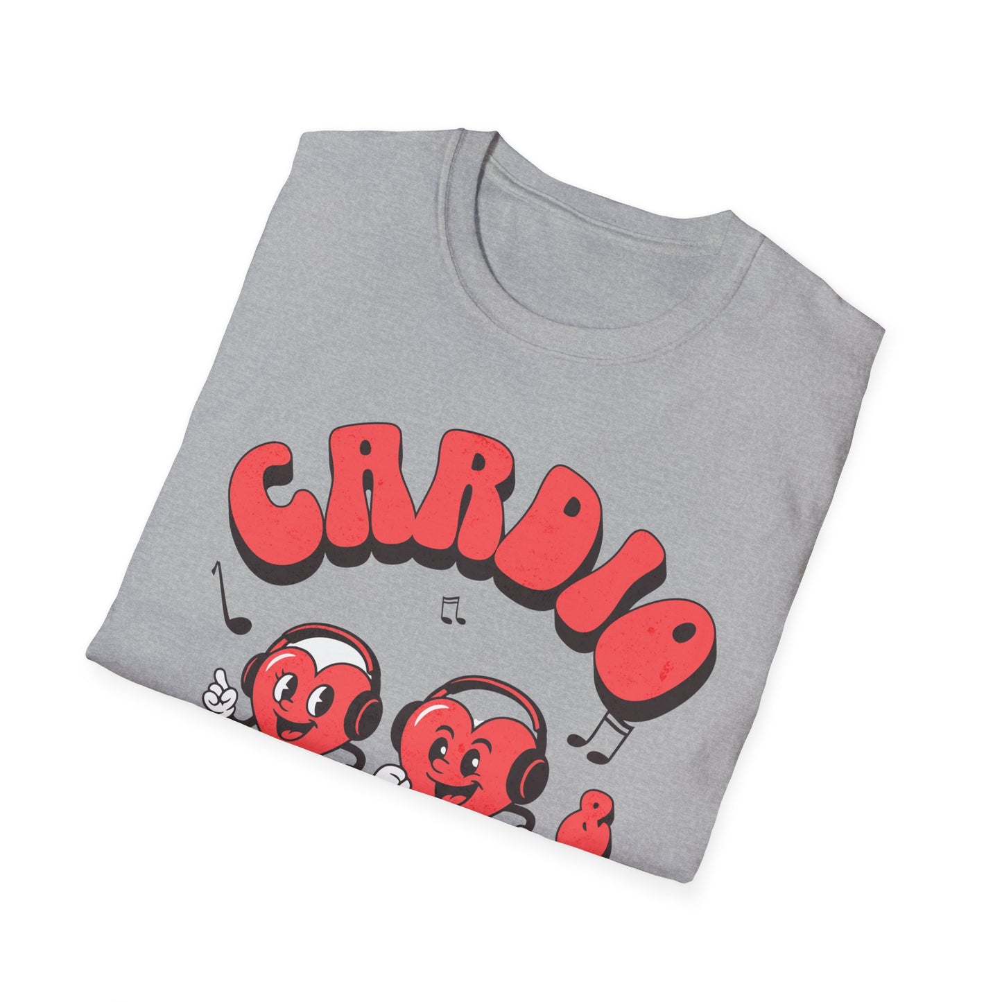 Fitness Running Cardio Karaoke Unisex T-Shirt Fit-over 40 Couples