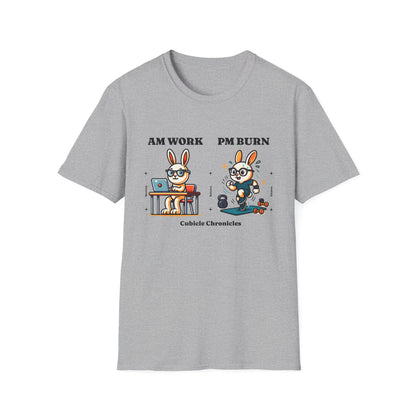 Corporate Fitness T-Shirt - HIIT AM Work PM Burn