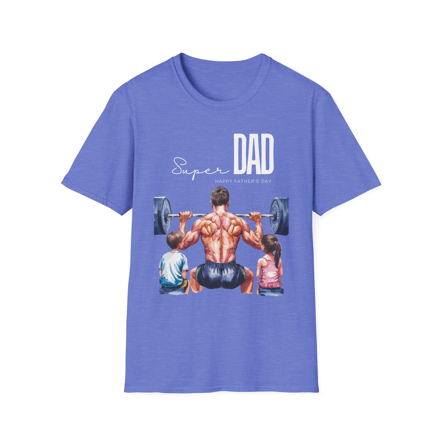 Super Dad Happy Father's Day Gym T-shirt