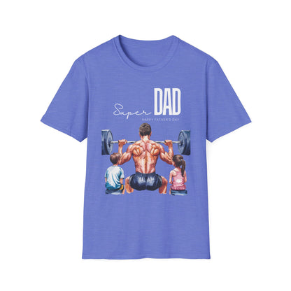 Super Dad Happy Father's Day Gym T-shirt