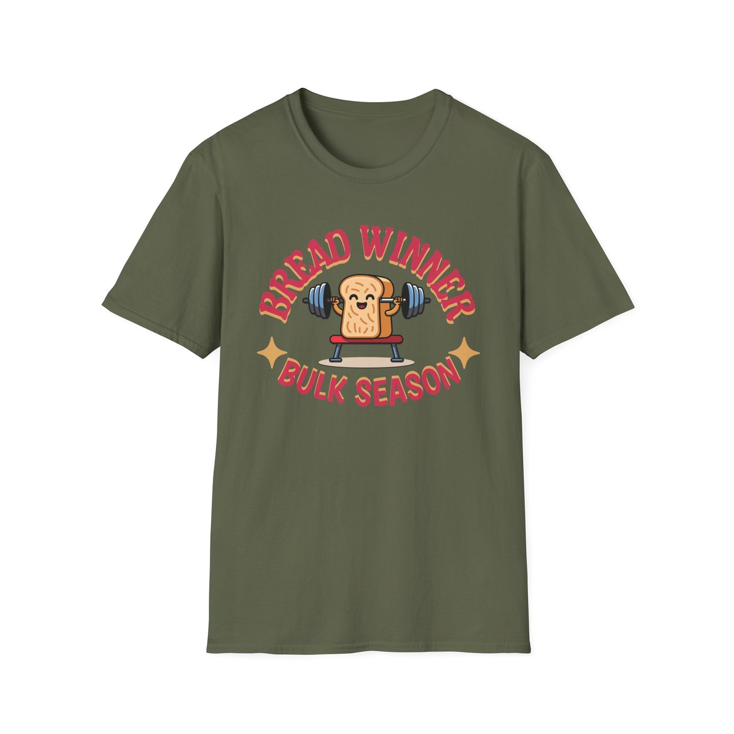 Powerlifting Humour Bread Winner Unisex T-Shirt - Genz Millenial Fitness Apparel