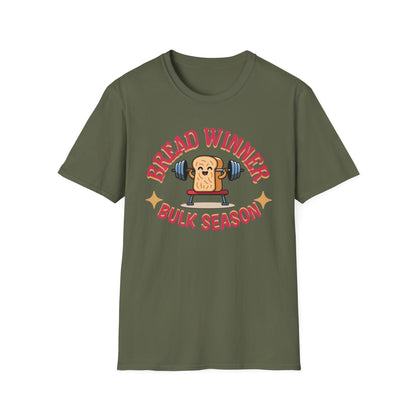 Powerlifting Humour Bread Winner Unisex T-Shirt - Genz Millenial Fitness Apparel