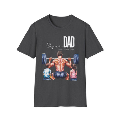 Super Dad Happy Father's Day Gym T-shirt