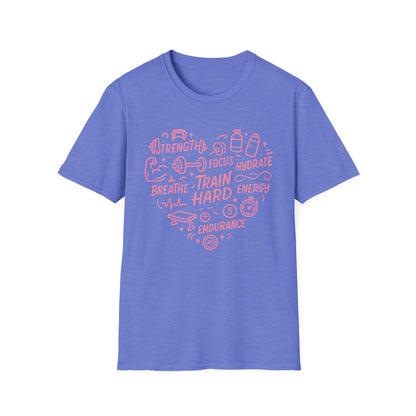 Train Heart Couple Fitness T-Shirt
