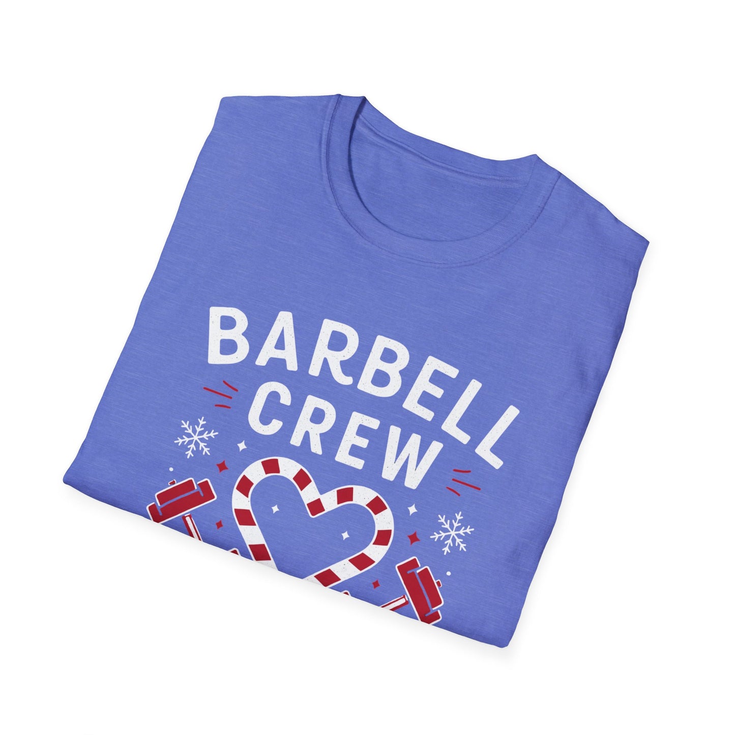 Christmas Barbell Crew Fitness T-shirt