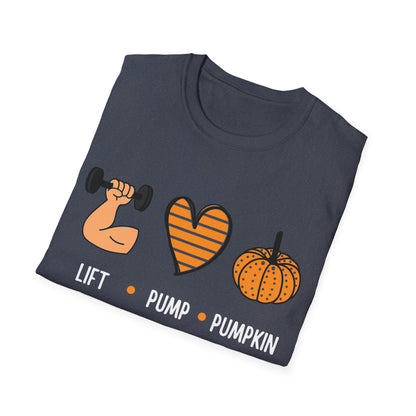 Fall Fitness T-Shirt - Lift Pump Pumpkin Spice Design