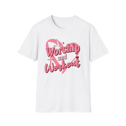 Workout & Worship - Faith-Based Fitness T-Shirt 2