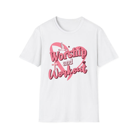 Workout & Worship - Faith-Based Fitness T-Shirt 2