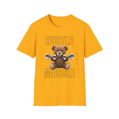 Hustle Muscle Bear Gym T-shirt