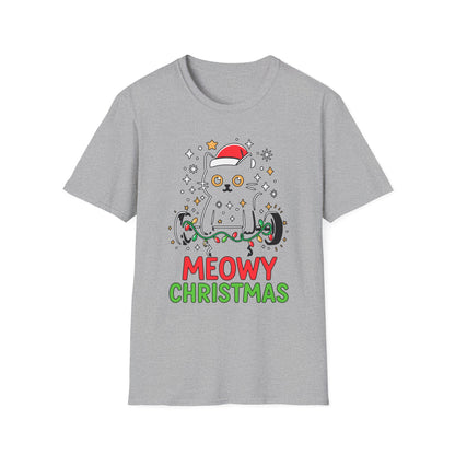 Christmas Cat Fitness T-shirt