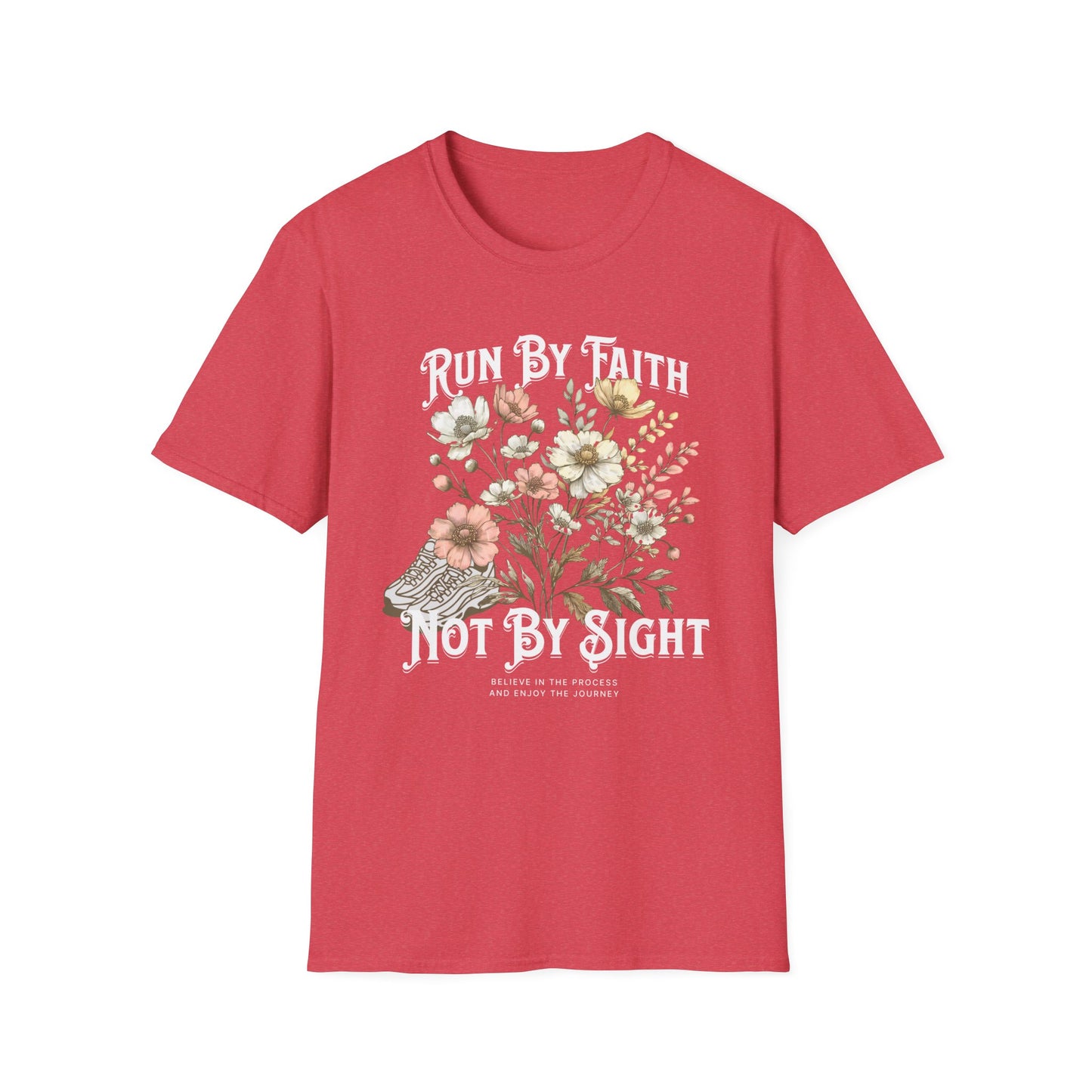 Running Run By Faith - Fitness T-Shirt