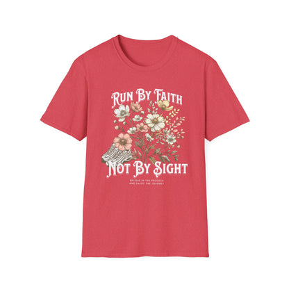 Running Run By Faith - Fitness T-Shirt