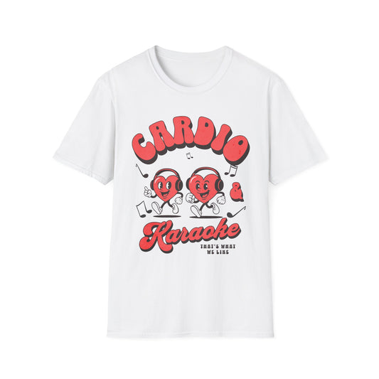 Fitness Running Cardio Karaoke Unisex T-Shirt Fit-over 40 Couples