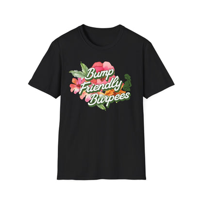 Maternity Fitness T-Shirt - Bump Friendly Burpees Pre/Postnatal Design