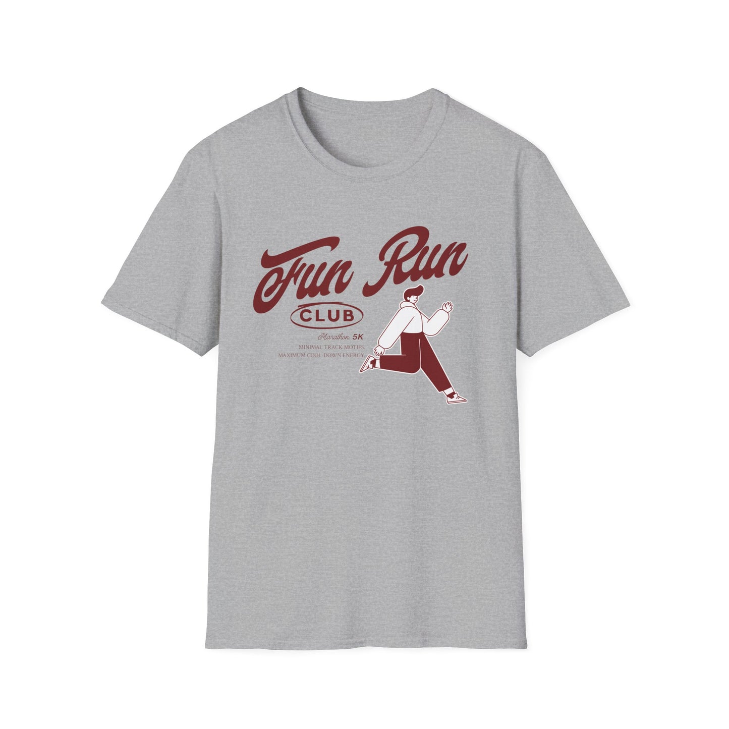 Running Marathon 5K Club - Genz Millenial Fitness T-Shirt