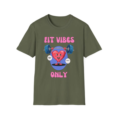 Fit Heart Vibes Only Gym T-Shirt