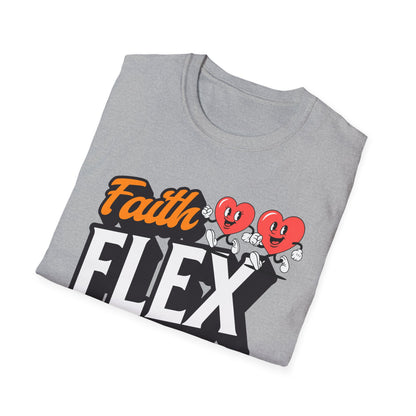 Couples Fitness Running T-Shirt - Faith Flex Forever Unisex Softstyle