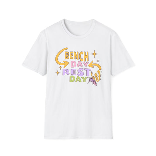 Powerlifting Bench Day Rest Day Genz Millenial Fitness T-Shirt