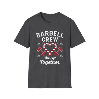 Christmas Barbell Crew Fitness T-shirt